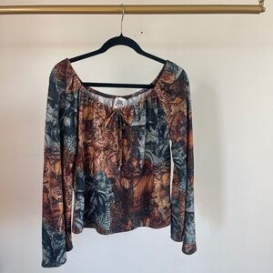 Vintage Ivy Jane off the shoulder top